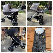 Kinderwagen Mountain Buggy Urban Jungle Luxury Schwarz mit viel Zubehör