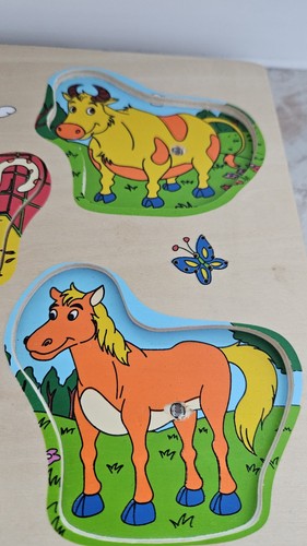 Eichhorn steckpuzzle bauernhof - steckpuzzle,