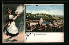 Bad Sulza, Ortsansicht, Frau
