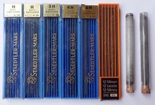 Konvolut: 8 Schuber/Sets Blei-Minen 1960er-Jahre - Staedtler-Mars, Faber, Fedra
