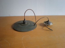uralte Blechlampe Deckenlampe