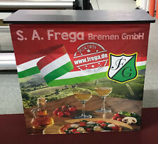 mobile, faltbare Messetheke / Counter, Druck austauschbar, in Tasche, 14kg