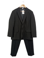 ROGER KENT Herren Anzug Gr. 27/XXL Schwarz Klassisch Business Polyester