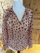 Tunika Bluse mit Animal-Print
