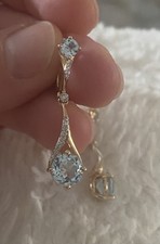 585 Gold Ohrringe mit Topas