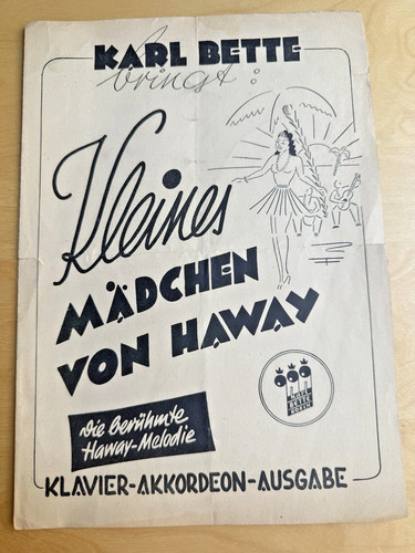 Antike noten 1938 - antike, kleines