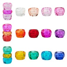 Kerzenständer Glas bunt Kristall Diamant Teelichthalter Kerzenhalter Deko Design