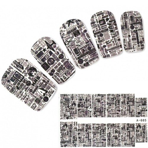 Tattoo nail art - tattoo,