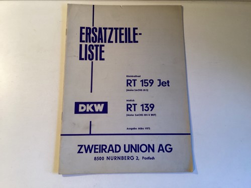 Dkw ersatzteilkatalog - dkw, rt