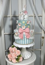 Clayre & Eef Torte m. Blüten