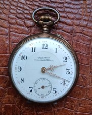 Schöne Seltene 1910er Taschenuhr in Silber Otto Knoop Berlin Friedrichsfelde 