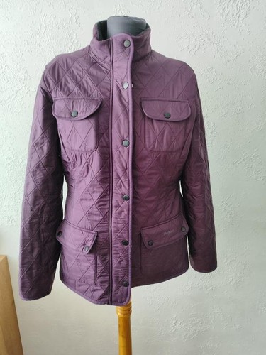 Women barbour jacket purple l - purple,