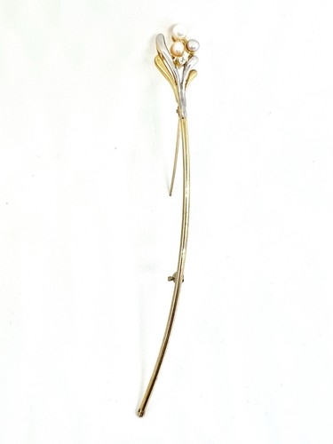 333 gold brosche mit - 333, k&l