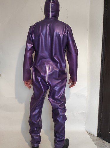 Latex metalic catsuit - latex, overall
