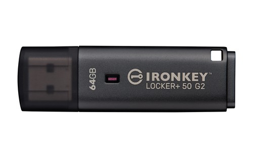 Stick 64gb kingston ironkey - 64gb,