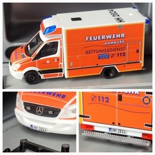 Sprinter RTW  Feuerwehr Hamburg Rettungsdienst Osdorf Kennzeichen Druck HH-2824