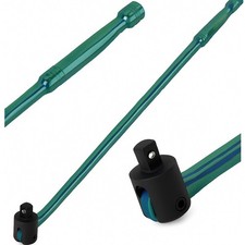 Brechstange - 600 mm | 1/2" Antrieb | Cr-V Stahl | Flexi Achsschenkel | 500 Nm | grün