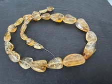 Citrin XL Strang 44cm( Kette Collier kein Verschluss) 7-15x17mm ca335 Carat G9