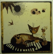 Deko HDF - Kunst Tiere Katze