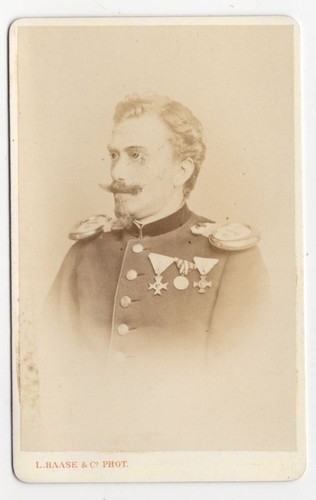 Cdv foto soldat orden - ,