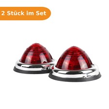 2 x Positionsleuchte 12V Rot