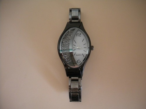 Damen armbanduhr metall oval - metall,