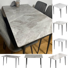 Esstisch Esszimmertisch Küchentisch Weiß Skandinavisch mit Metall Tischbeine S/L