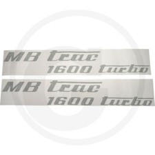 Aufklebersatz MB Trac 1600 turbo olivgrün links und rechts für Unimog Trac 1800