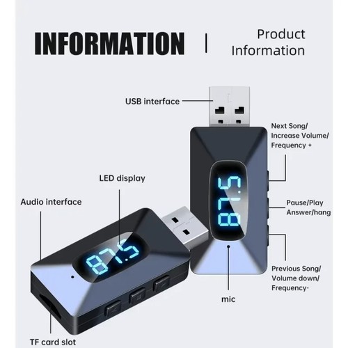 Auto transmitter adapter - fm,