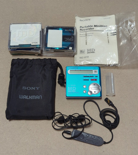 Blau sony r70 minidisc - blau,