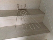 Alte Wäschespinne Metall Shabby Brocante Landhaus Country Folklore Vintage Weiss