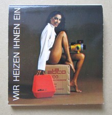 Streichholzheft Abaco Ölbrenner Gasbrenner wir heizen Ihnen ein Streichholzbrief