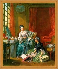 Die Modistin Francois Boucher Schneider Kleider Mode Schönheit LW H A2 0178