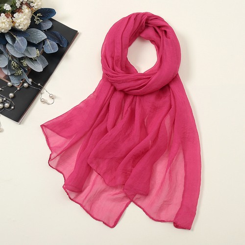 Dame einfarbig chiffon schal - dame,