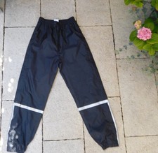 Regenhose Herren Gr.44/46, Damen 36/38, schwarz, Polyamid, gefüttert, Spendenakt