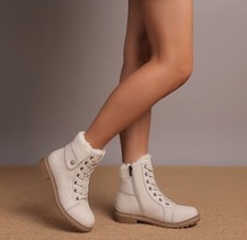 Damen Stiefeletten warm gefüttert Stiefel Winter Boots Herbst Schuhe DB1 NEU