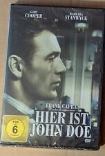 DVD: „Hier ist John Doe“ von Frank Capra mit Gary Cooper (1941) (OVP)