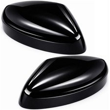 ABS Black Race Mirror Caps for