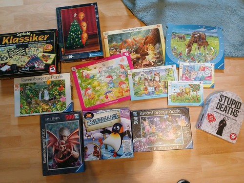 Puzzle spielesammlung konvolut - puzzle,