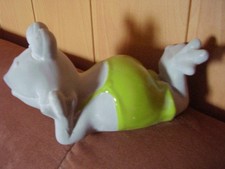 Großer Keramik Frosch liegend
