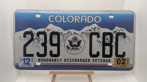 2002 colorado veteran license - 2002,
