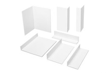 2 Meter Eckprofile Winkel ungleichschenklig Auswahl 3-4mm PVC weiss HJ