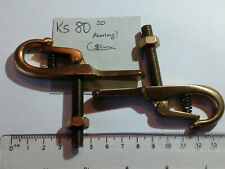 Fahnen Karabiner Halterung Messing altgolden 1 Stück (ks80)