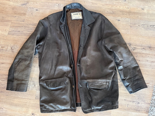 Herren lederjacke amici - lederjacke, gr.