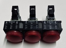 3 x Siemens 3SB3400-1PB LED