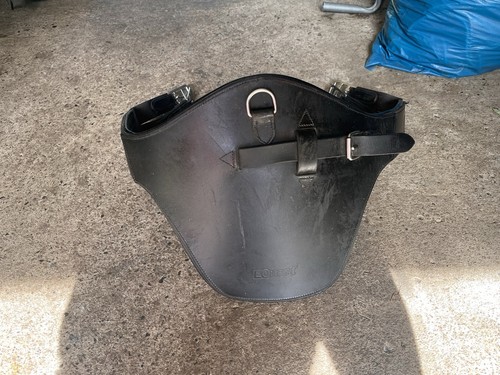 Stollengurt leder schwarz 125 - leder,