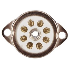 Rimlock Röhrensockel, Sockel für Röhren 8-Pin mit Lötfahne Röhrenfassung Keramik