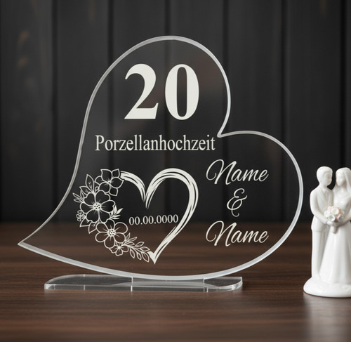 Gravur aufsteller herz - ❤❤,