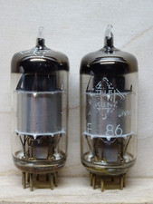 Pair: TELEFUNKEN EF86 | silver plates | über 100% ✅ | NOS | Röhre Tube ( 6267 )