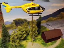 Hubschrauber 1:87 motorisiert schwebender Helicopter mit Unterflurantrieb H0